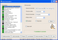 Multi Reminders screenshot